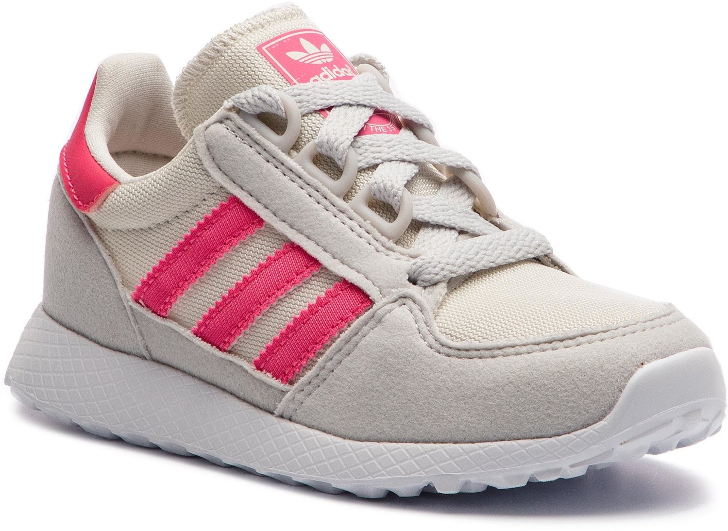 Adidas Forest Grove K chalk white/real pink/grey one